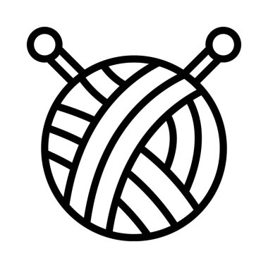 Yün ikonu vektör illüstrasyonu