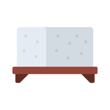 Tray Web Simgesi Resimlendirmesinde Tofu