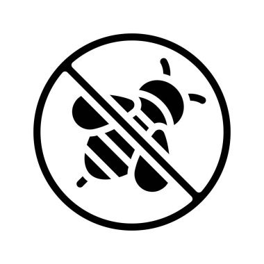 Arı web simgesi vektör illüstrasyonu yok