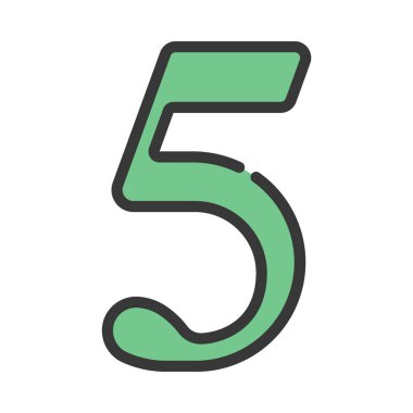 Beş Web simgesi vektör illüstrasyonu