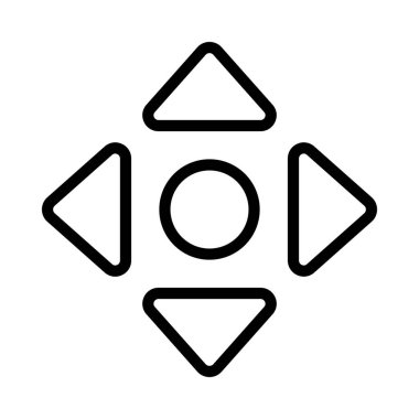 Arrow web simgesi vektör illüstrasyonunu sil