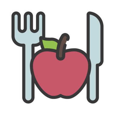 Meyve Diyet Ağı vektör illüstrasyonuName