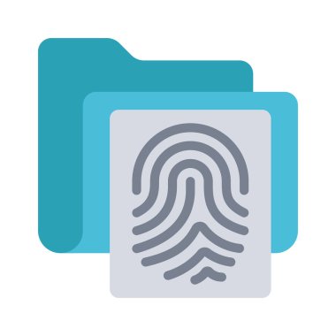 Başparmak Yazdırma Dizini simgesi, vektör illüstrasyonu  