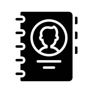 Rehber kitap simgesini, vektör çizim