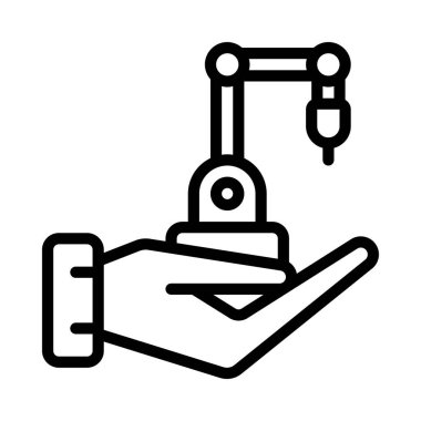 Otomasyon web simgesi vektör resimlemesi ver