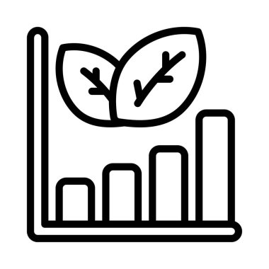 Eko Yatırımlar web simgesi vektör illüstrasyonu