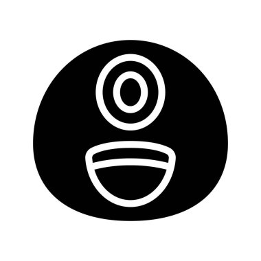 Kiklops web simgesi vektör illüstrasyonu