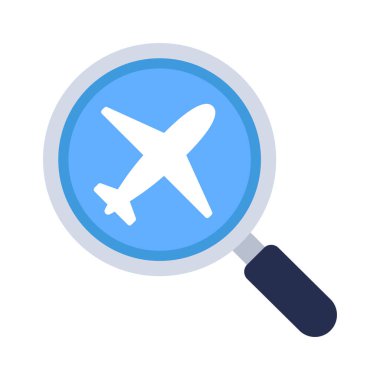 Arama Uçuş simgesi, vektör illüstrasyonu  