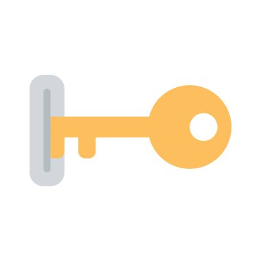 anahtar simgesi, vektör illüstrasyonu basit tasarım