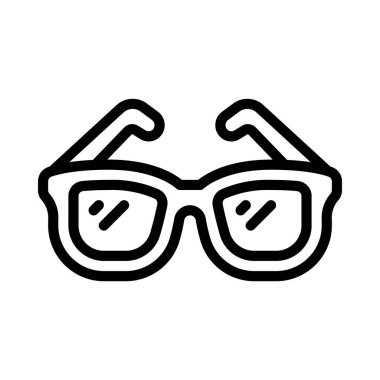 güneş gözlüğü web simgesi vektör illüstrasyonu