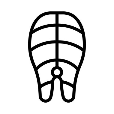 Balık Dilimi Web ikonu vektör çizimi