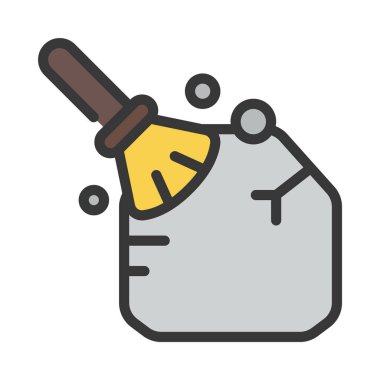 Arkeoloji Rock web simgesi vektör illüstrasyonu