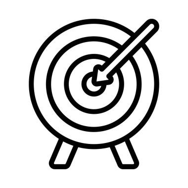 hedef simgesi. Kişisel ve ticari kullanım için vektör illüstrasyonu