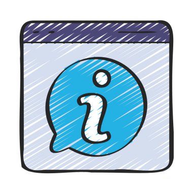 Bilgi Web Sitesi Web simgesi vektör illüstrasyonu