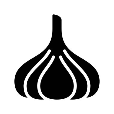 karikatür karalama sarımsak, vektör çizimi           