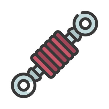 Süspansiyon web simgesi vektör çizimi