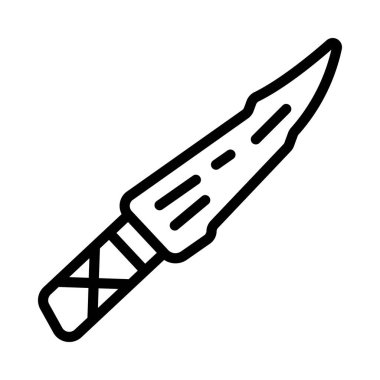  Hançer simgesi vektör çizimi tasarımı