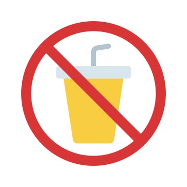 içme simgesi vektör illüstrasyonu yok