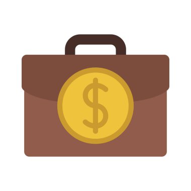 İş Para web simgesi vektör illüstrasyonu