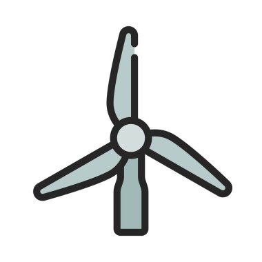 Yel değirmeni Güç Ağı vektör çizimi