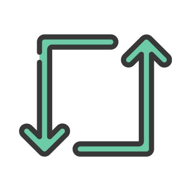 Kare Oklar web simgesi vektör illüstrasyonu