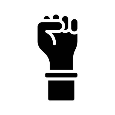 Yumruk Önü simgesi, vektör illüstrasyonu basit tasarım
