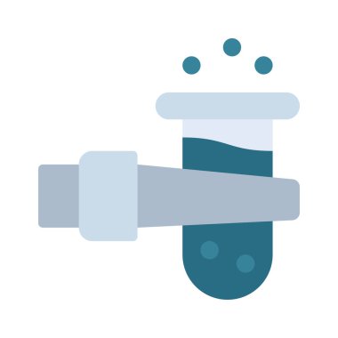 Robot Bilimadamı simgesi, vektör çizimi basit tasarım