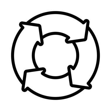 Süreç Çemberi Okları Web simgesi çizimi