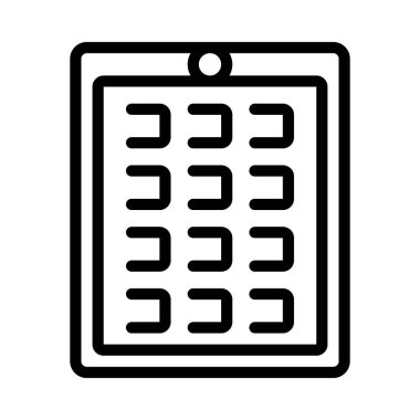 Advent Takvim simgesi, vektör illüstrasyonu 