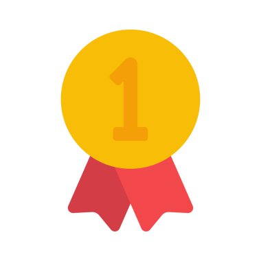 Kazanan Kurdele Web simgesi, vektör illüstrasyonu         