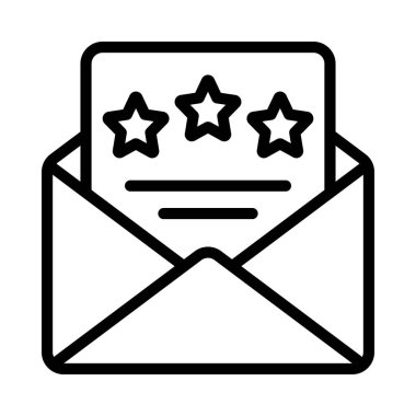 E- posta Gözden Geçir, Beyaz Arkaplanda İzole Edilmiş Simge 