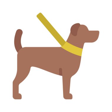 köpek hayvan ikonu vektör illüstrasyonu 