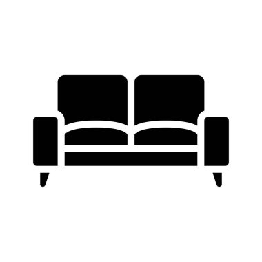  kanepe ikonu vektör illüstrasyonu 