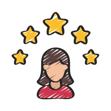 Müşteri memnuniyetinin vektör çizimi modern simge      