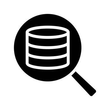 veritabanı web simgesi vektör çizimi
