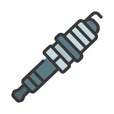 buji simgesi, vektör illüstrasyonu basit tasarım