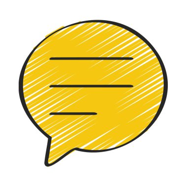 kabarcık sohbet iletişim simgesi, vektör illüstrasyonu 