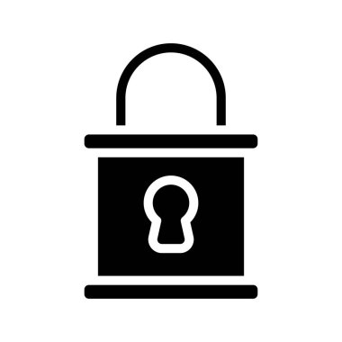Kutu Kilidi Web simgesi vektör çizimi