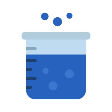 Test tübü vektör simgesi. Beaker Deneyi 