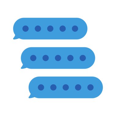 İletiler web simgesi vektör illüstrasyonu