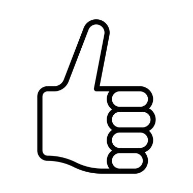 Baş Parmaklıklar Öndeki simge, vektör illüstrasyonu 