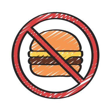 Gıda Ağı ikonu vektör illüstrasyonu yok