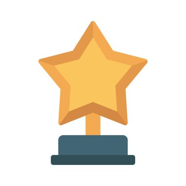 Noel altın yıldız ikonu, vektör illüstrasyonu