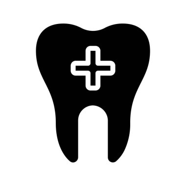 Diş sağlığı ikonu vektör illüstrasyonu