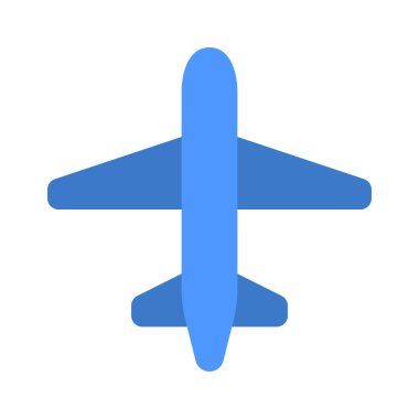 Uçak simgesi, vektör çizimi