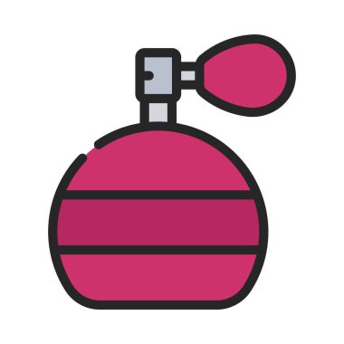 Çizgi film parfüm ikonunun vektör çizimi      