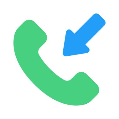 Gelen Telefon Çağrısı ikon vektör çizimi 