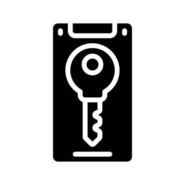 anahtar simgesi, vektör illüstrasyonu basit tasarım
