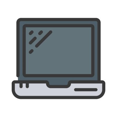 dizüstü bilgisayar simgesi, vektör illüstrasyonu 