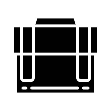 Evrak çantası Glyph Vektör Simgesi Tasarımı